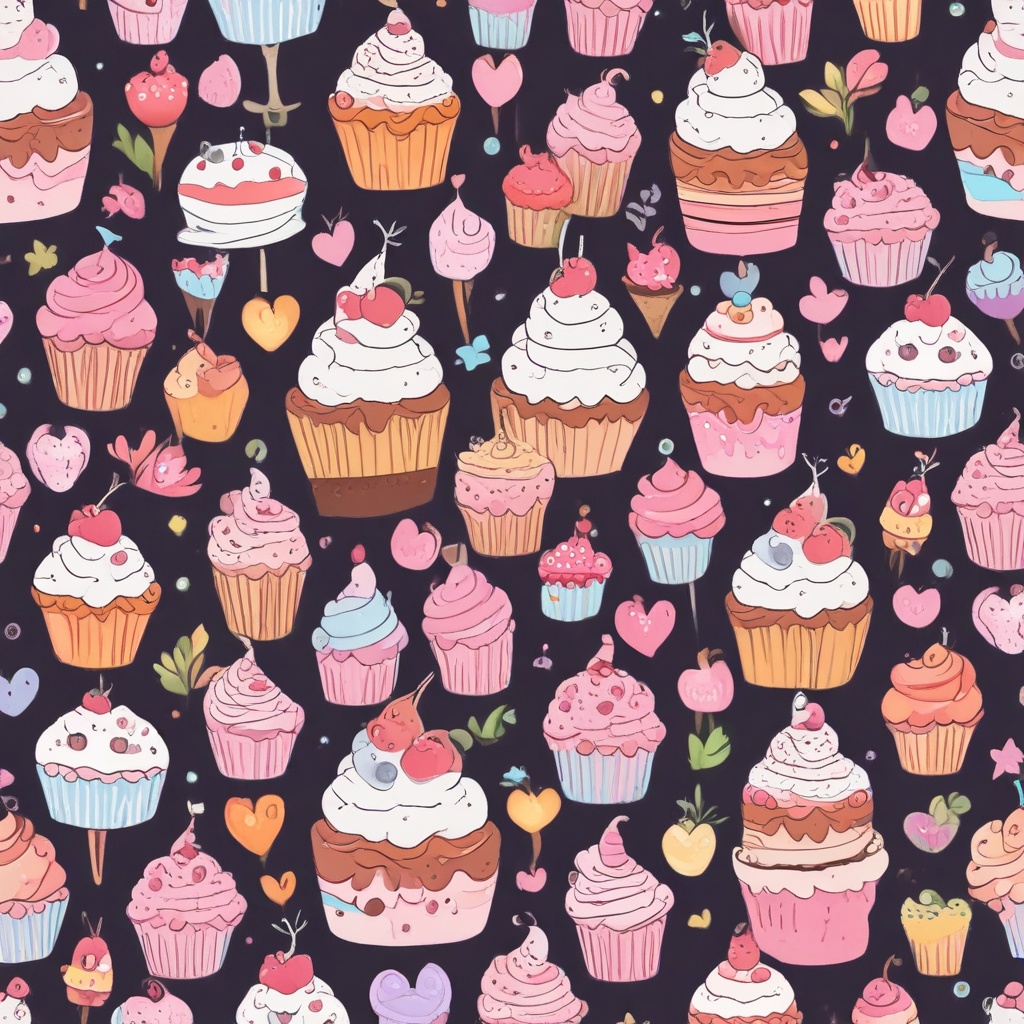 Cute cake background